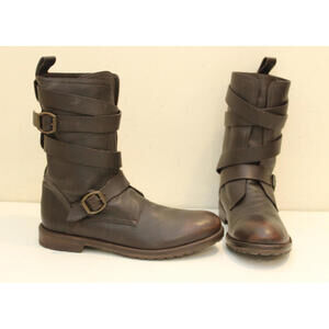 Jimmy Choo Mns Brown Leather boots size 44 1/2 made in Italy